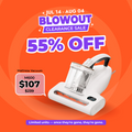UWANT mattress vacuum cleaner with handheld wand and transparent dust canister
