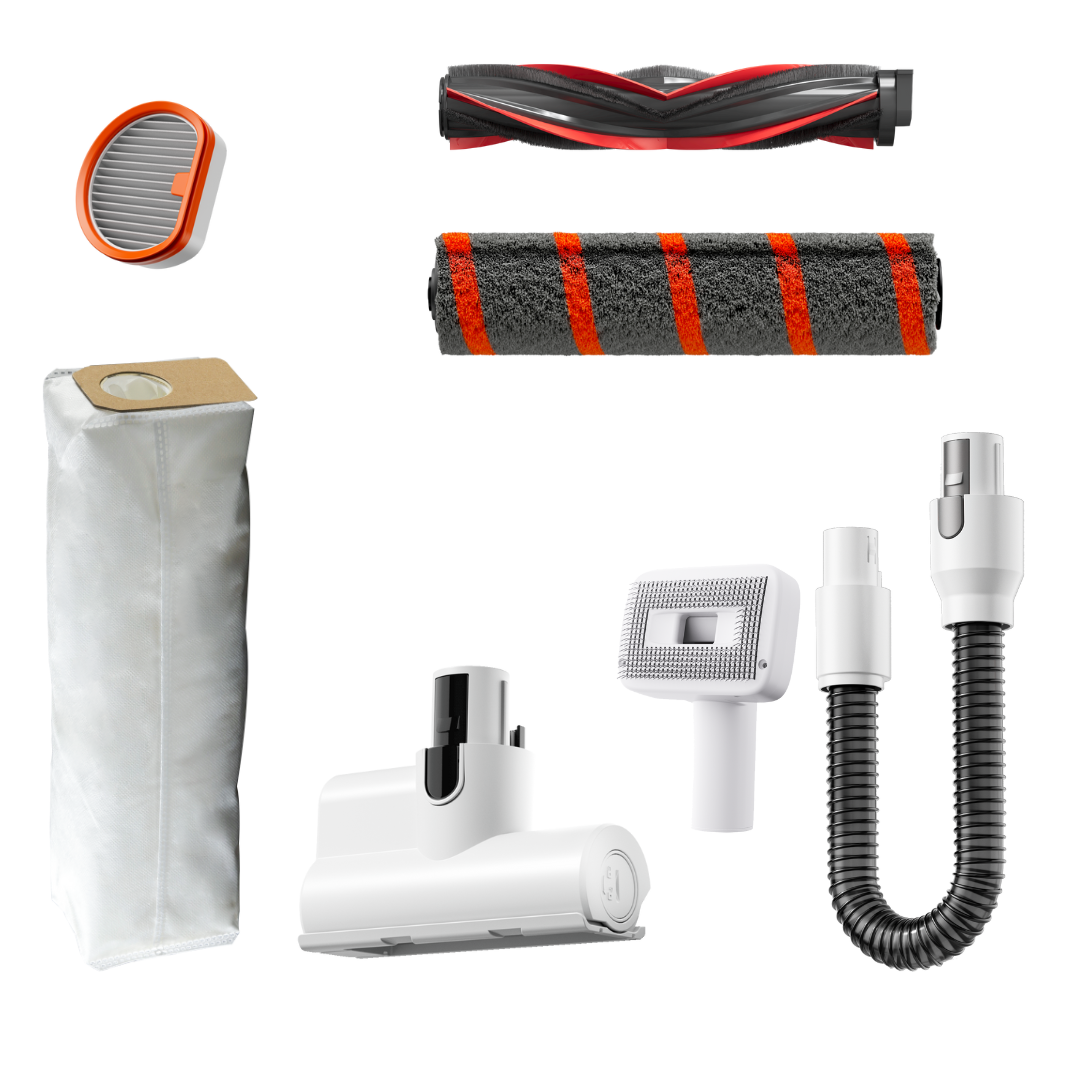 UWANT Stick Vacuum Accessories V500 - Roller Brush, Filter, Dust Mite Head, Pet Grooming Head