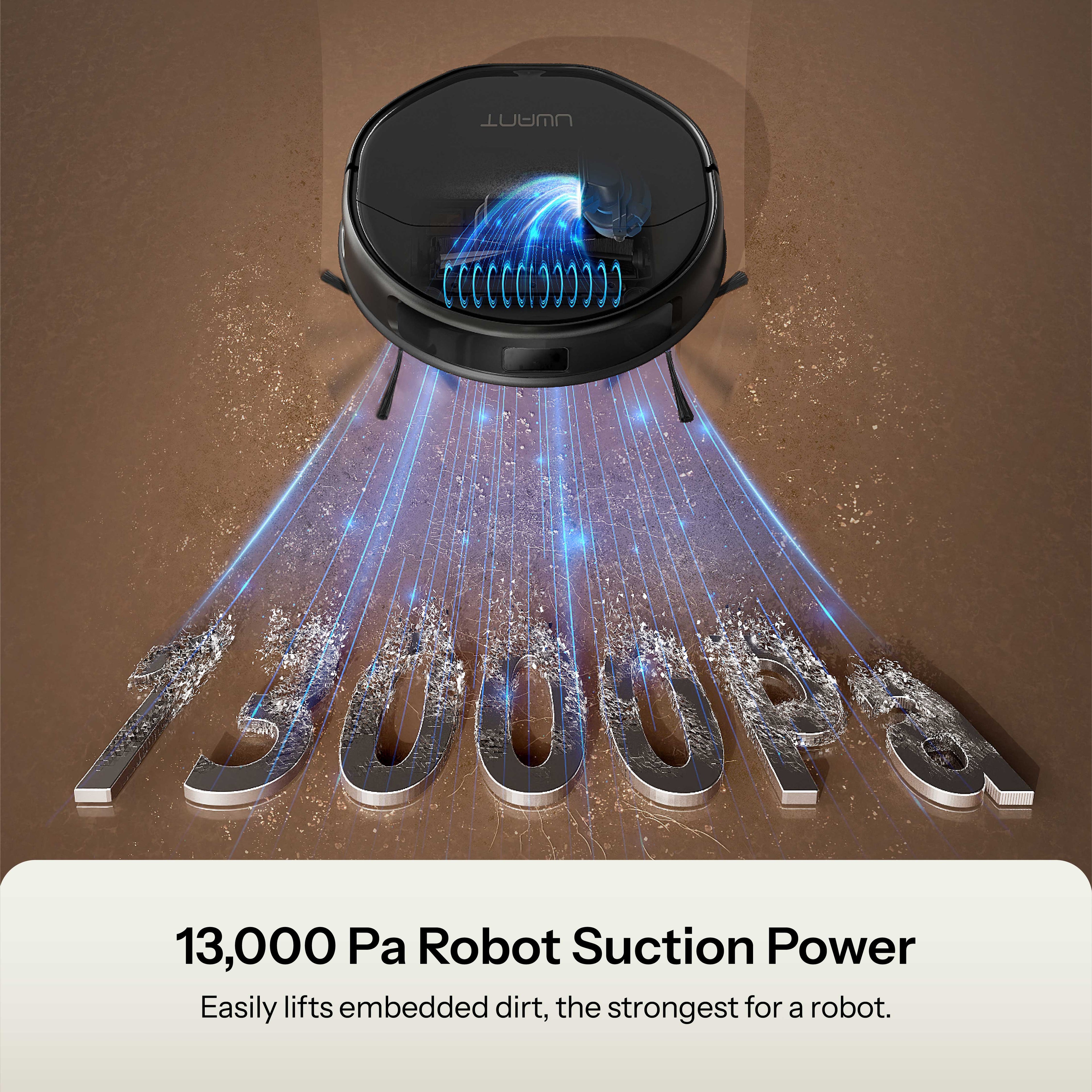 UWANT U300 robot vacuum 13000Pa strong suction power for deep cleaning Australia