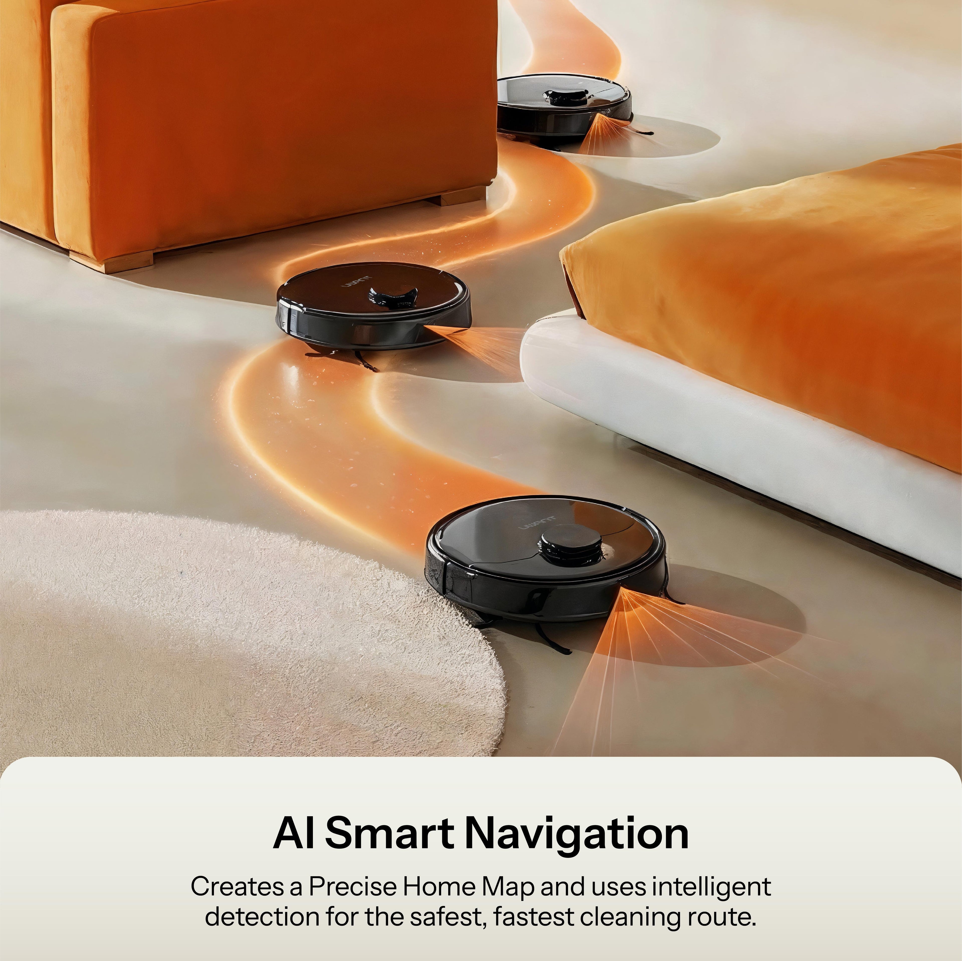 UWANT U300 robot vacuum AI smart navigation for precise home mapping Australia