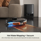 UWANT U300 robot vacuum hot water mopping and vacuum cleaning feature Australia