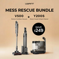 Mess Rescue Bundle with V500 cordless vacuum and Y200S steam carpet & spot cleaner